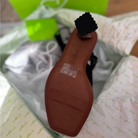 Sam Edelman Black and Brown Strappy Heels Harleigh macramé heels sandals NWT - Picture 3 of 5